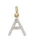 14 Karat Diamond Gold Initial Pendants